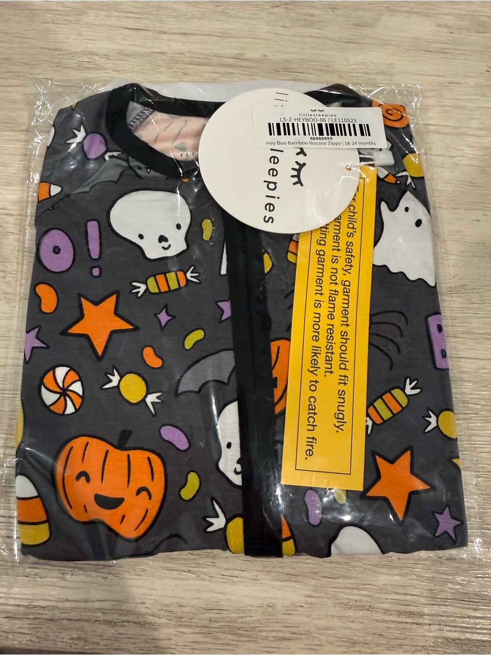 Little Sleepies “Hey Boo” Halloween Pajama